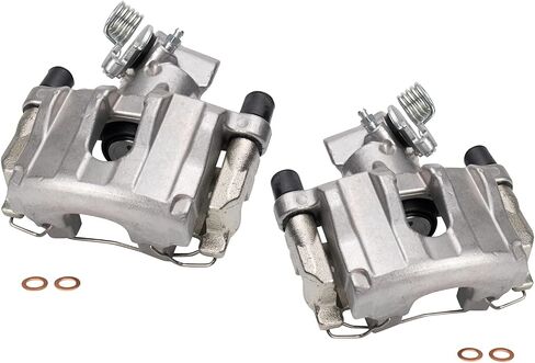 TRQ Rear Brake Caliper Set Compatible with 2006-2008 Mazda 5 in Saudi Arabia