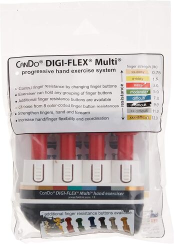 CanDo 10-3744S Digi-Flex Multi Progressive Starter Pack Includes Frame, Heavy, 4 Red/1 Yellow/1 Red/1 Green/1 Black Buttons in Kuwait