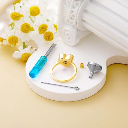 SOULMEET Personalized 10K 14K 18K Gold Enamel Butterfly Rings for Ashes Gold Butterfly Locket Urn Ring Keepsake Memorial Jewelry Cremation Rings for Women in Saudi Arabia