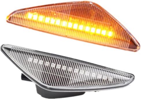 Turn Signal Lamp Led Front Fender Side Marker Light Compatible with BMW X3 X5 X6 F25 2011-2017 E70 2007-2013 (not for X5M) E71 / E72 2008-2014 (Black) in Kuwait