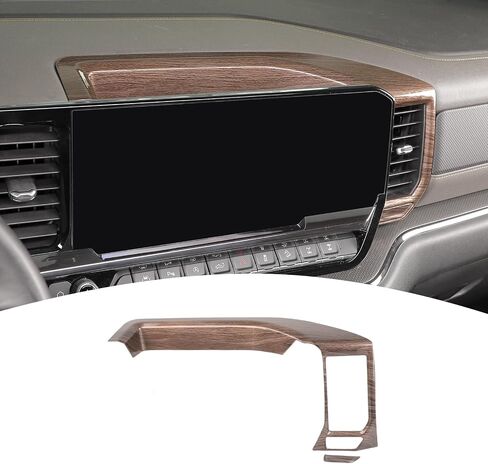 for Silverado Center Dash Panel Trim Cover Carbon Fiber Compatible with Chevy Silverado 2022 2023 2024 Carbon Fiber Interior Accessories in Kuwait