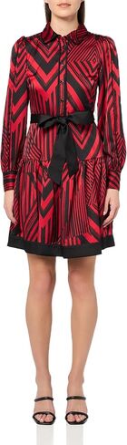 KARL LAGERFELD Women's Button Front Long Sleeve Collared Shirt Dress in Saudi Arabia