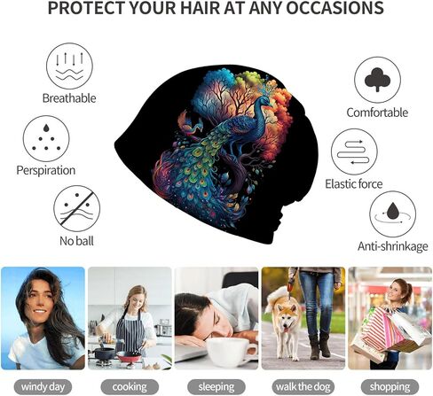 Dragonfly Mandala Women's Slouchy Beanie Hat Cute Turban Hats Cancer Headwear Caps Baggy Skull Sleep Scarf in Saudi Arabia