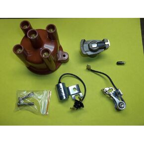 BB Volvo Penta 4 Cylinder Tune Up Kit Points Condenser Rotor Distributor Cap AQ125 AQ131 841263