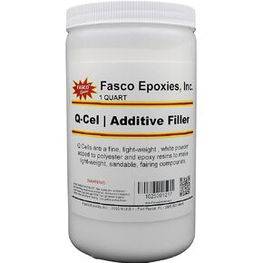 Q-Cel Filler for Boat, Fiberglass, and Surfboard Repairs - Quart
