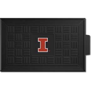 FANMATS - 11358 NCAA University of Illinois Fighting Illini Vinyl Door Mat 19"x30"