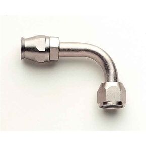 Aeroquip FCE1734 Nickel-Plated Steel -08AN A/C 90-Degree Female O-Ring Pilot