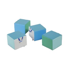 ECR4Kids SoftZone Children's Cozy Cubes, Flexible Seating, Contemporary, 4-Pack