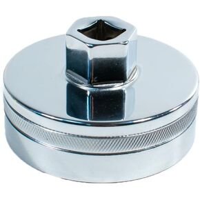 Tool Guy Republic Forged Chrome Vanadium Oil Filter Wrench Socket for Toyota, Lexus, Scion, Type Oil Filter Housings - 64mm 14 Flats
