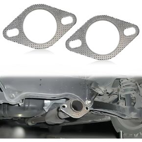 2.5" Exhaust Gasket 2 Bolt for 2.5 Inch Muffler Flange Gasket 120-06310-0002 High Temperature Exhaust Gasket Accessories Made of High Temp Gasket Material