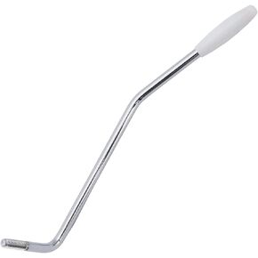 Musiclily Pro UNF #10/32 4.8mm Threaded Steel Tremolo Arm Whammy Bar Tremolo Bar for Fender American Squier Strat Style Electric Guitar Part, Chrome with White Tip