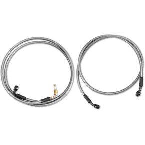 Front/Rear Brake Lines for Polaris RZR 800 S 4 RZR XP 4 900 570 Heavy Duty Stainless Steel Braided Extended Front Rear Brake Line Also Fit +4", 5", 6" Long Travel or Big Lift Kit