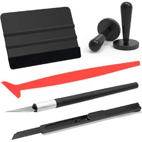 Spanno Vinyl Wrap Tool Kit with Vinyl Squeegee Magnets Holder Vinyl Cutter Edge Trimming Tools for Window Tint Car Flim Installation