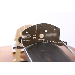 Full Size Cello Bridge Mold Template fingerboard Shaping Tool for Marker Luthier (4/4 size)