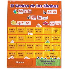 Learning Resources El Centro de las Silabas (Spanish Syllables) Pocket Chart, LER2573