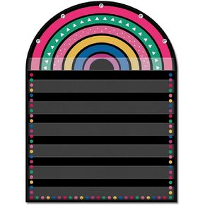 Godery Black 7 Pocket Chart (Black Rainbow)