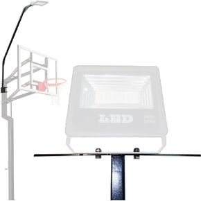 Skywin Metal Stands with LED Lights for Basketball Hoop and Backboard - Basketball Hoop, Outdoor In-Ground with LED Basketball Rim Light