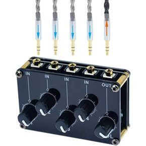 4 Channel Stereo Audio Mixer For Live Studio Recording Portable High Sensitive Low Noise External Audio Sound Card Noice ReductionPodcast Mixer Live Streaming Soundcards