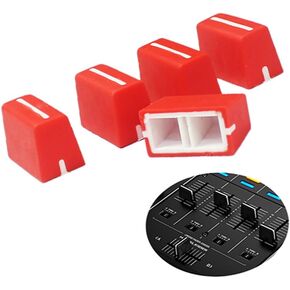 WXYINSPAS 5pcs Universal Fader Knobs Replacement Fader Cap Slider for DJ Controller Mixer Console Pioneer Pioneer DJM、DDJ、XDJ, Denon Numark AKAI RANE VESTAX (Universal Black Hats)