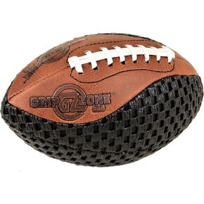 Fun Gripper-Grip Zone Footballs 8.5" Pee Wee Footballs, Size 6-9, Composit leather Buckskin/Black, soft mesh, Extra Grip, Kids Footballs By:Saturnian I P.E Supplier