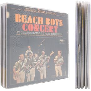 Vinyl Record Cover 12 Inches Hard PP Vinyl Record Outer Sleeves Vinyl Protective Sleeves for LP Albums, Translucent, 5 Pack