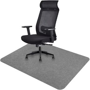 Icegrey Office Chair Mat Rectangular Washable Non Slip Floor Protector for Hardwood Floors and Tile Floor Beige 59x44cm