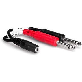 Hosa YMR-197 3.5 mm TRSF to Dual RCA Stereo Breakout Cable