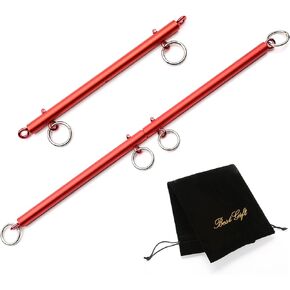 EXREIZST 2 Red Bar Set, Restore Pilates Exercise Spreader Bar, Home Yoga Training Fitness Gear, Pilates Bar