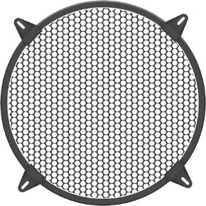 BLAZOR 10 inch Speaker Grill, Blck Subwoofer Metal Steel Mesh Speaker Cover, Waffle Protector Guard, Decorative Car Audio Grille with 4 pcs Grills Clamps and Screws (10 inch) in Kuwait