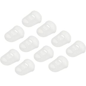 YOKIVE 20 Pcs Fingertip Protector Silicone Fingertip Covers | Protect Fingers, Great for Playing Guitar, Sewing, Cutting (Transparent, 23mm/0.9-inch)