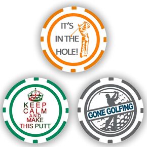 DA VINCI Golf Ball Marker Poker Chip Collection, 11.5 Gram Chips