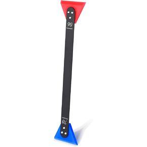 FOSHIO Small Squeegee for Vinyl, 2 in 1 Different Hardness Rubber Blade with Metal Handle Mini Squeegee for Film Installation Window Tint Tool, Squeegee for Window Cleaning (1 Piece)