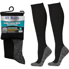35° BELOW Compression Socks (1 pair and 2 pairs)