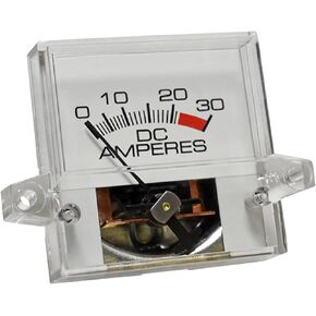 Red Hawk CGR-063 30A Square Ammeter Compatible With/Replacement For E-Z-Go Powerwise, PowerWise+ Chargers 1994 and Newer 28105G01 Golf Carts