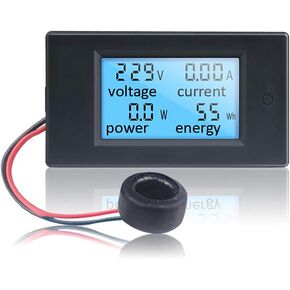 التيار المتناوب الفولتميتر مقياس التيار الكهربائي 80-260 فولت 100A KT-D135 شاشة الكريستال السائل الرقمية فولت أمبير متر Wattmeter مقياس الطاقة مع محول الحالي CT in Kuwait