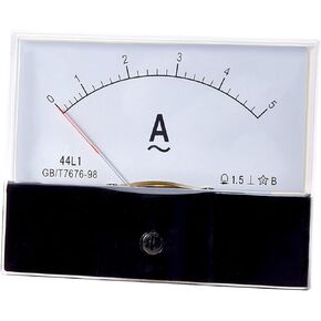 Heyiarbeit AC 0-5A Analog Current Panel 44L1 Amp Ammeter Gauge Meter 1.5 Accuracy for Auto Circuit Measurement Tester 1Pcs