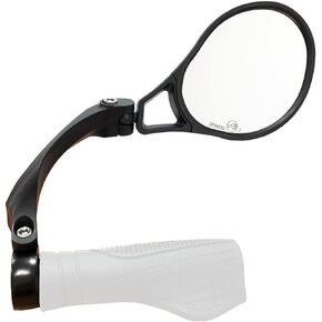 Hafny E13 Approved E-Bike Mirror, Large Surface Bar End Bike Mirror, HD Automotive Glass Bicycle Mirror, Safe Blast-Resistance Cycling Mirror