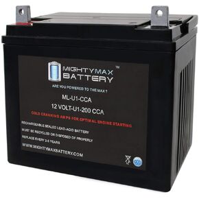 ML-U1 12V 200CCA Battery for Craftsman 25780 Lawn Tractor and Mower