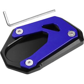 uxcell 1 Set Motorcycle Kickstand Side Stand Plate Pad Aluminum Alloy Titanium Tone for Suzuki Gsx-S 2015-2021