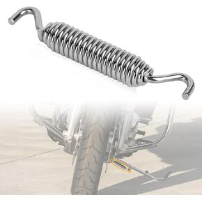 Kickstand Spring, PSLER Motorcycle Jiffy Stand Spring for Sportster Touring Softail Street Electra Glide 2007-2017, Silver