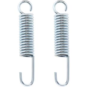 2PCS 80mm Length Motorcycle Kickstand Kick Side Stand Spring Metal Kickstand Return Spring Replacement for Motorbike Motorcycle Silver