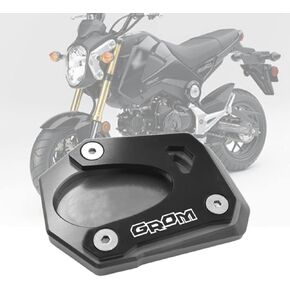for Grom125 grom 125 msx125 2013-2021 2022 2023 Motorcycle CNC Kickstand Foot Side Stand Extension Pad Support Plate Enlarge Stand (Titanium)