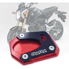 for Grom125 grom 125 msx125 2013-2021 2022 2023 Motorcycle CNC Kickstand Foot Side Stand Extension Pad Support Plate Enlarge Stand (Titanium) in Kuwait