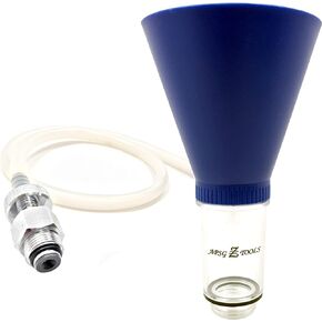 AUTOMOTIVE OIL FUNNEL + Oil Filter DRAIN HOSE | Compatible with Toyota, Lexus, Scion Vehicles | No-Spill Tool Screws Directly into Filler Neck | Fast & Easy Oil Fill & Drain with No Mess
