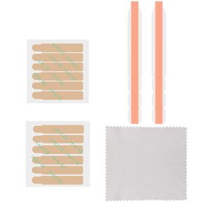 Aniboow Plastic Slide Mount Adhesive Strips for Privacy Screen, Replacement Set of Holder Tabs Double Sided Adhesive Stickers for Computer Monitors and Laptops Privacy Filter