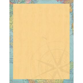 Teacher Created Resources Travel the Map Computer Paper, 8.5" x 11", 50 Sheets