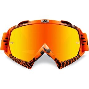 NENKI Motocross Goggles Motorcycle MX ATV Goggles Dirt Bike Glasses Off Road with Anti Fog Lens for Unisex Adult NK-1019