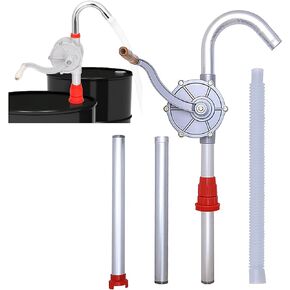 CNQLIS Aluminum 15 to 55 Gallon Drum Pump,Hand Liquid Transfer,Duty Rotary Barrel Pump for Gasoline Oil Fuel Diesel, Kerosene, Hydraulic Fluid