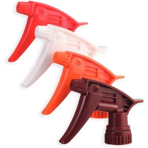Chemical Resistant Spray Head 12 Pack. Industrial Sprayer Perfect for Auto/Car Detailing Supply & Janitorial Cleaners. Heavy Duty Low-Fatigue Trigger & Nozzle Replacement Fits 32oz Bottle