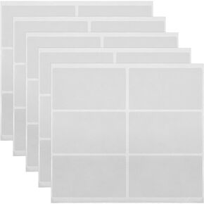 Clear Self Stick ID Transparent Card Overlay PVC Labels Clear ID Card Protective Overlay, 2.05 x 3.3 Inch (30 Pieces)